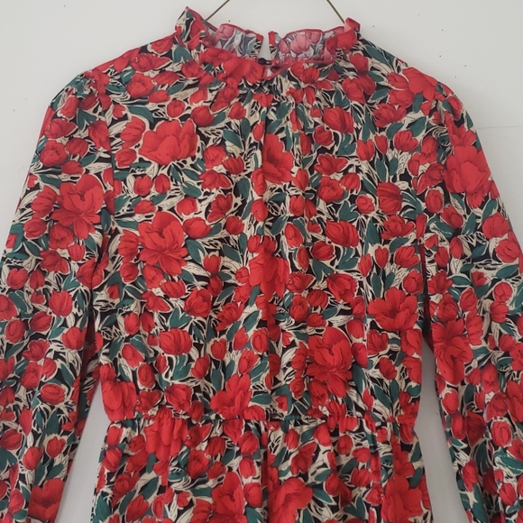 Red Flower Romper - Picture 2 of 4